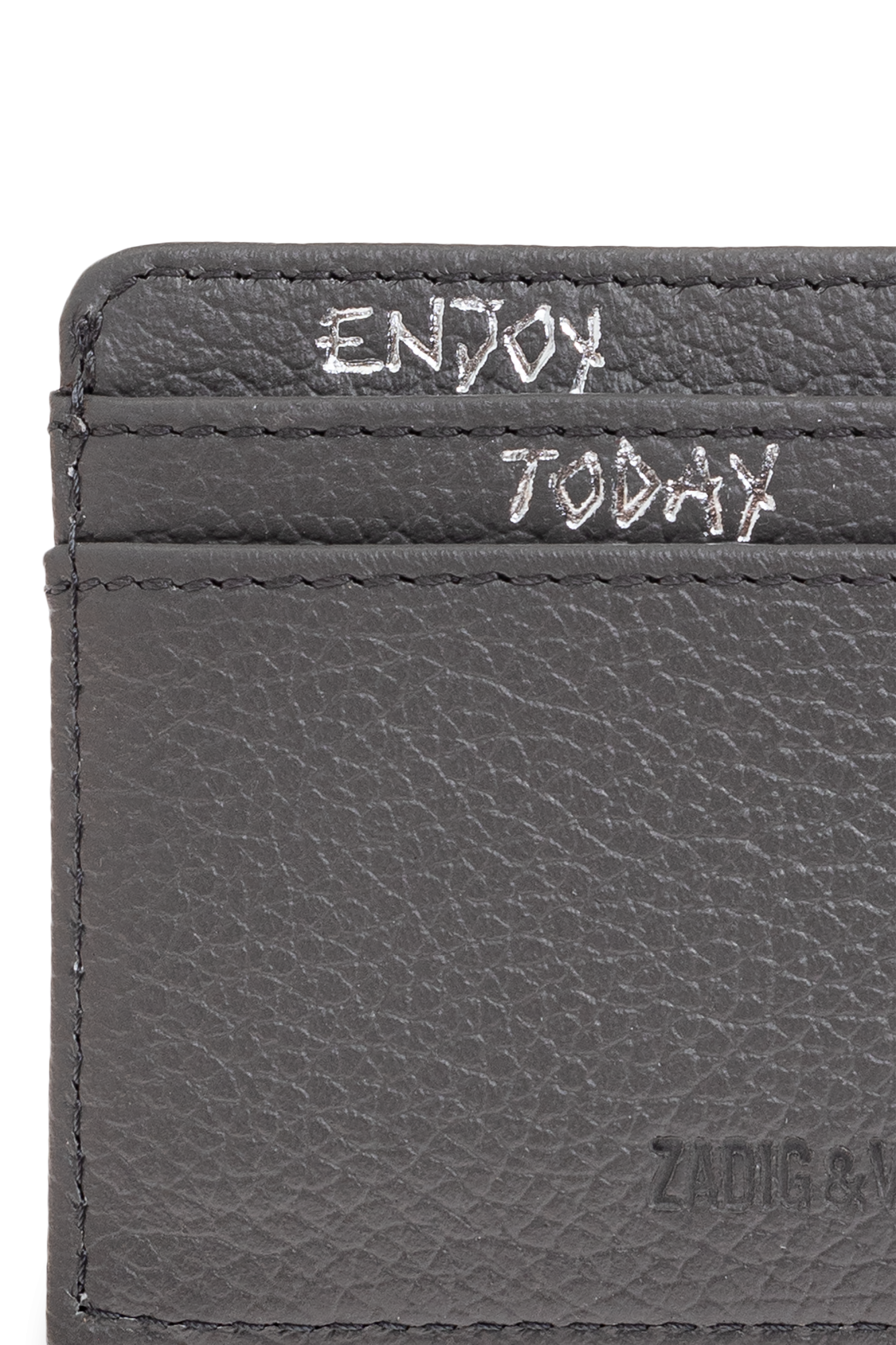 Zadig & Voltaire カードケース Red Grained Leather Card Holder | Zadig&Voltaire